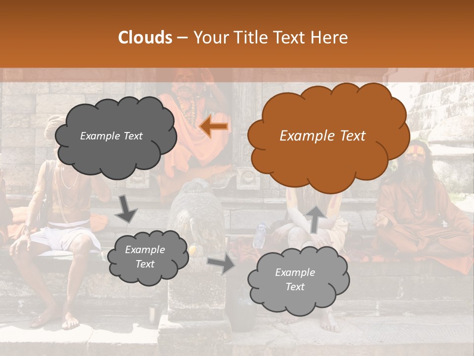 Saffron Dreadlocks Shaivism PowerPoint Template
