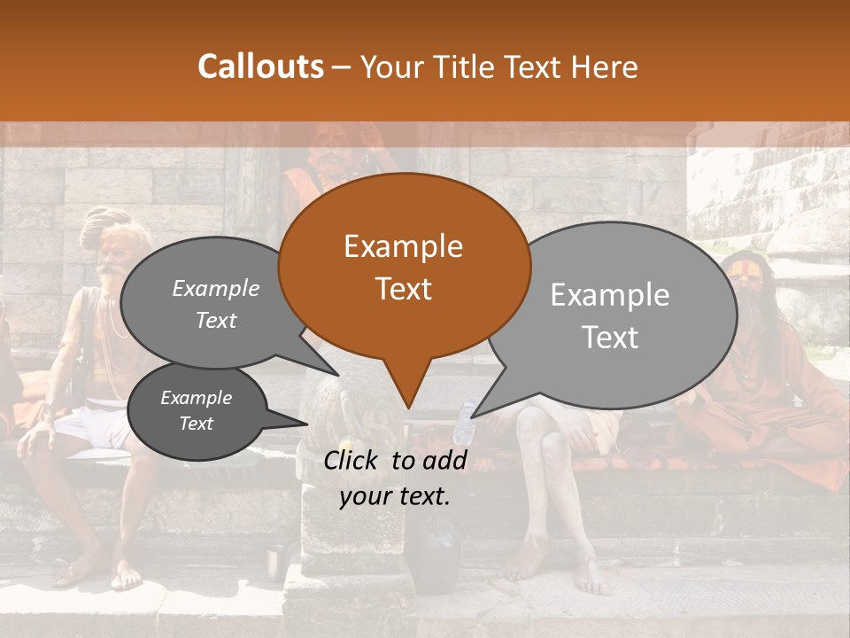 Saffron Dreadlocks Shaivism PowerPoint Template