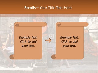 Saffron Dreadlocks Shaivism PowerPoint Template