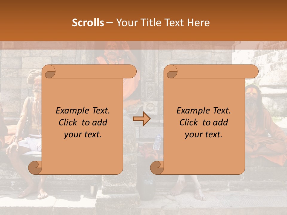 Saffron Dreadlocks Shaivism PowerPoint Template
