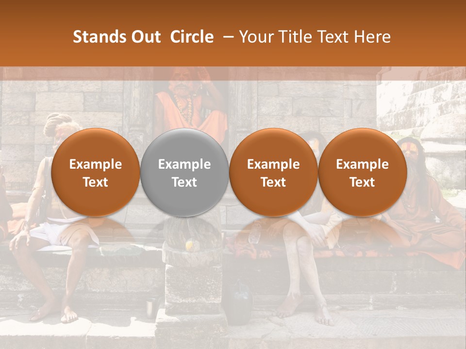 Saffron Dreadlocks Shaivism PowerPoint Template