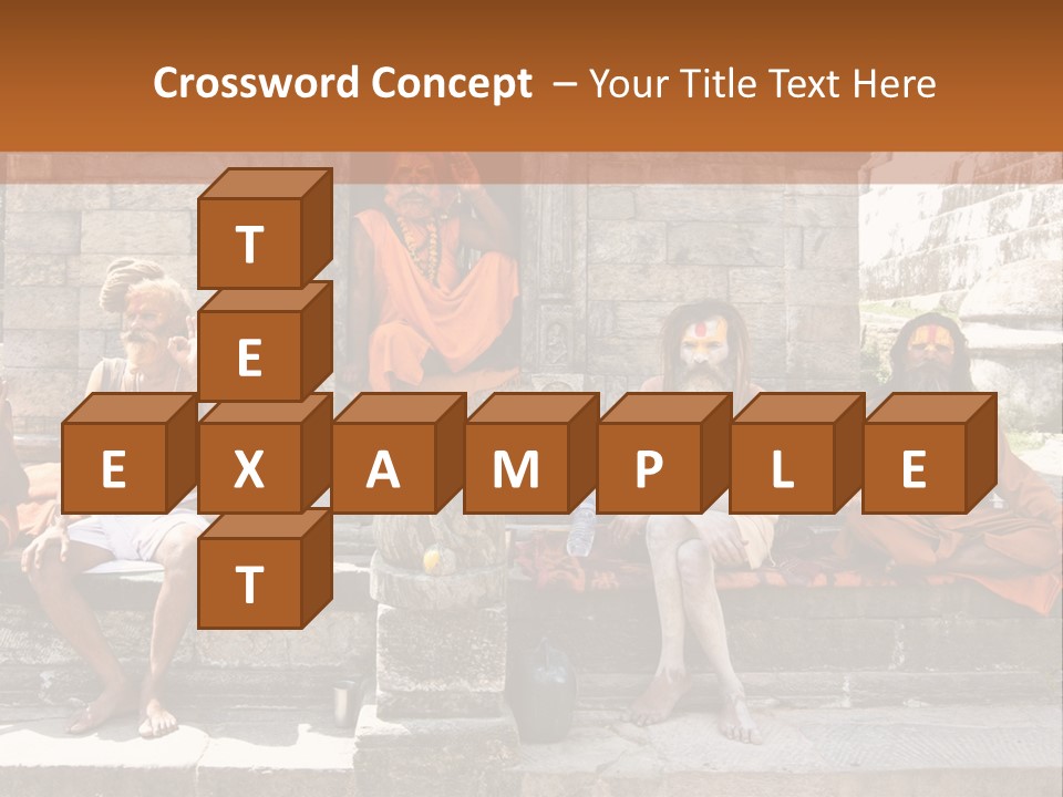 Saffron Dreadlocks Shaivism PowerPoint Template