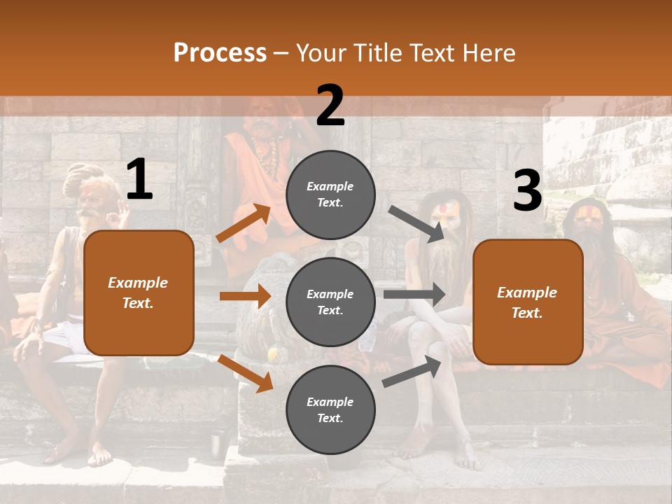 Saffron Dreadlocks Shaivism PowerPoint Template