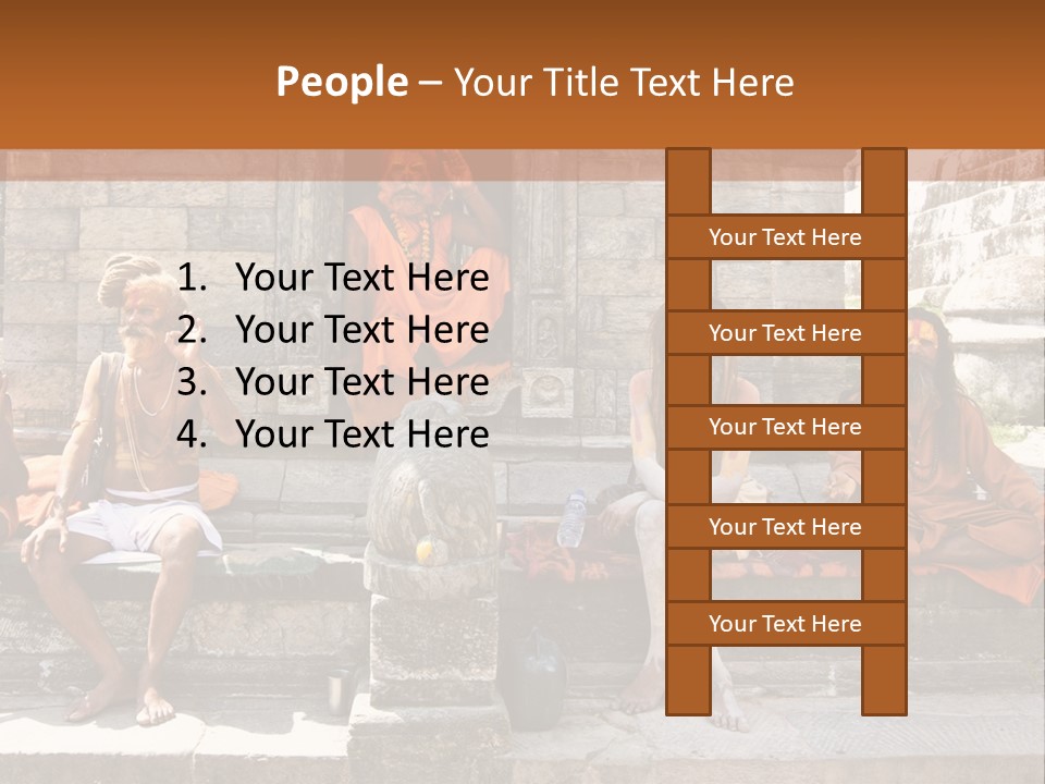 Saffron Dreadlocks Shaivism PowerPoint Template