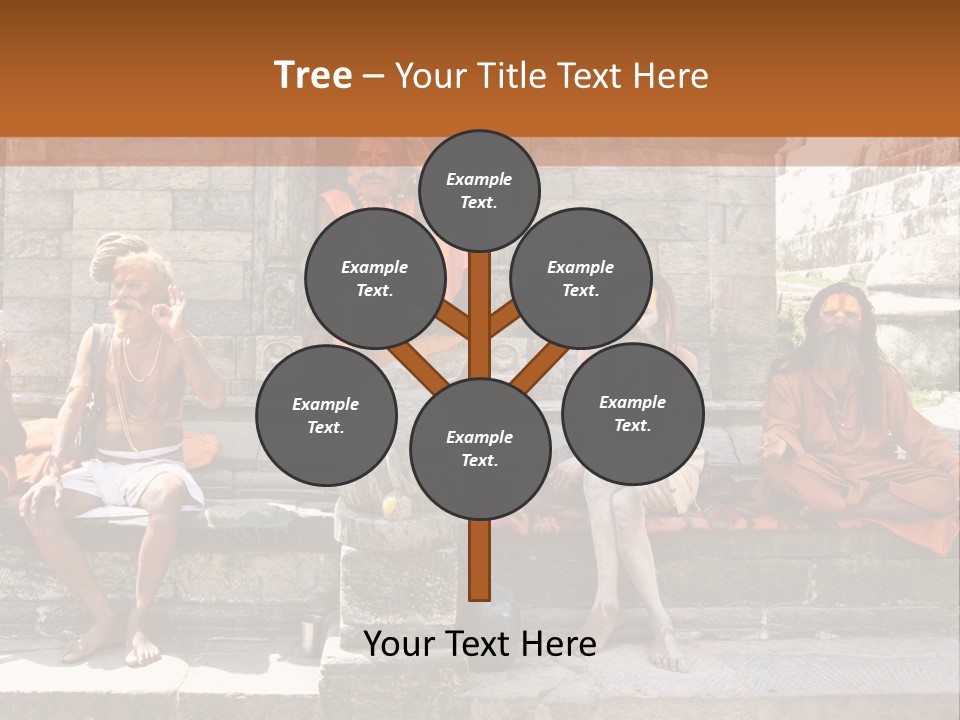 Saffron Dreadlocks Shaivism PowerPoint Template