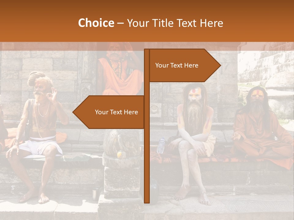 Saffron Dreadlocks Shaivism PowerPoint Template