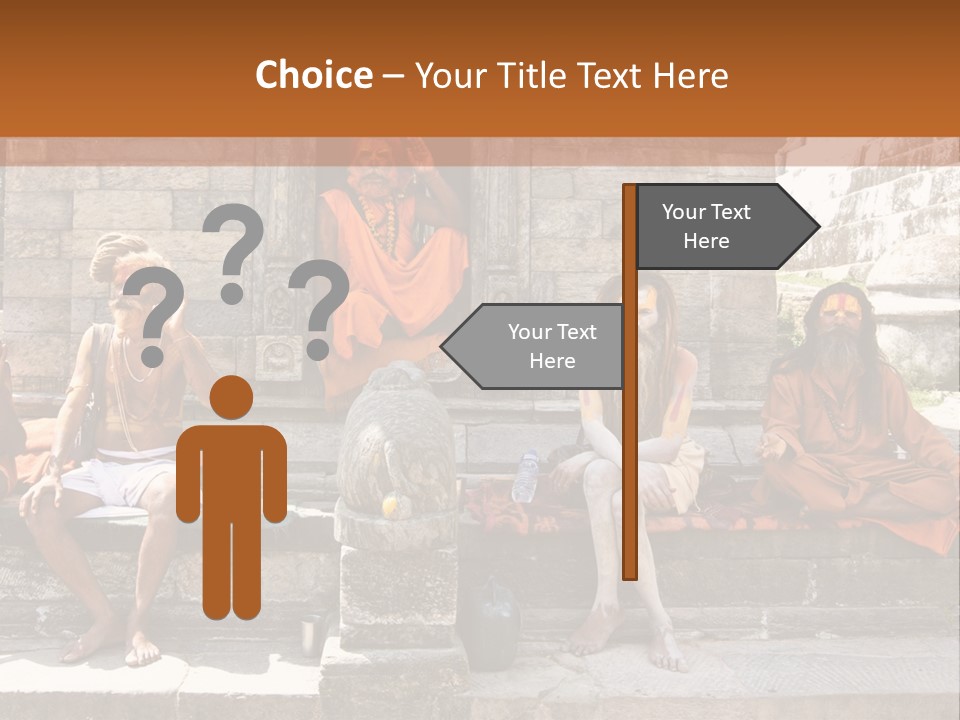 Saffron Dreadlocks Shaivism PowerPoint Template