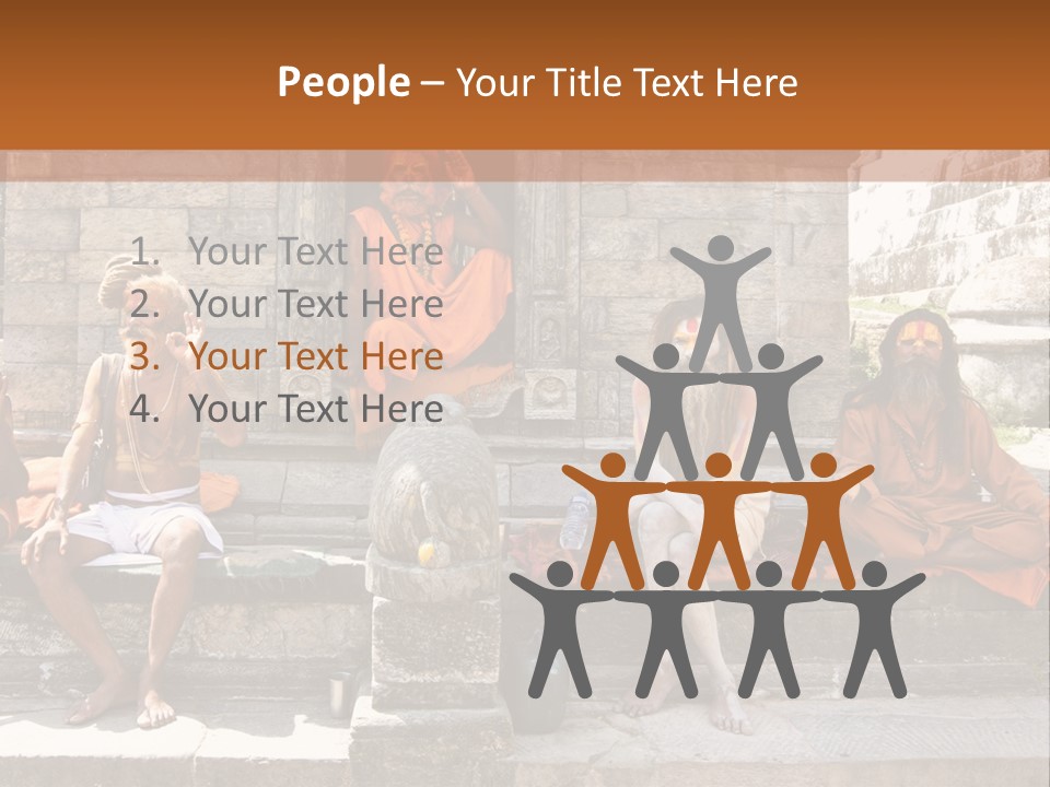 Saffron Dreadlocks Shaivism PowerPoint Template