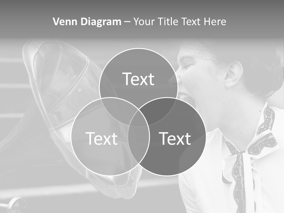 Passion Shouting Shirt PowerPoint Template