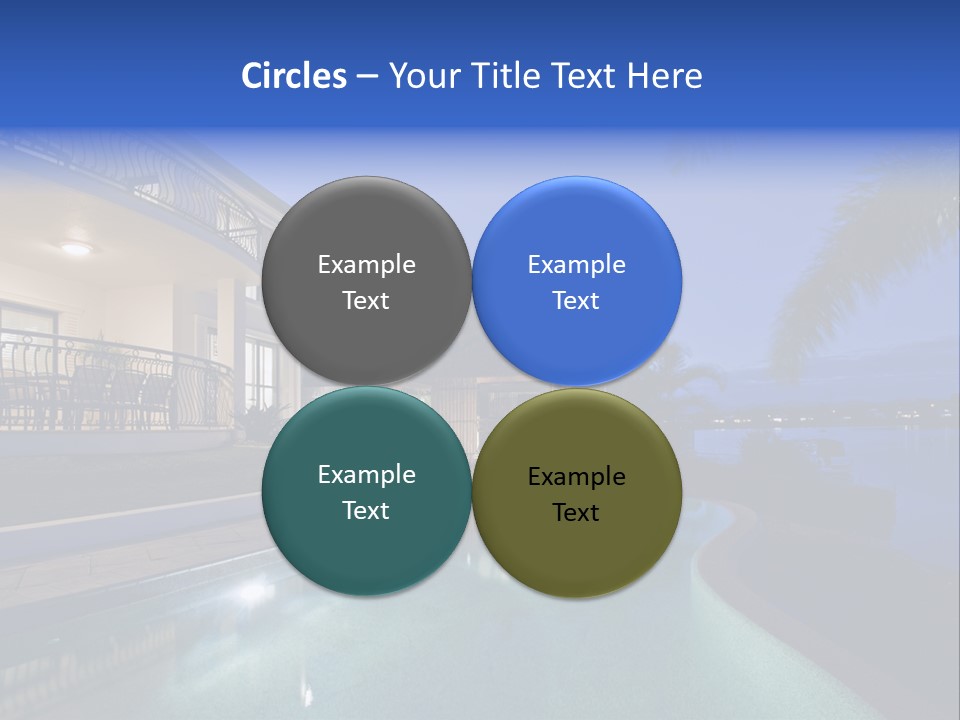 Exterior Estate Built PowerPoint Template