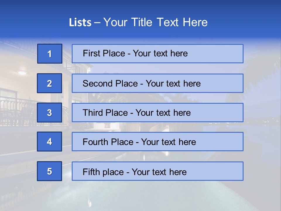 Exterior Estate Built PowerPoint Template