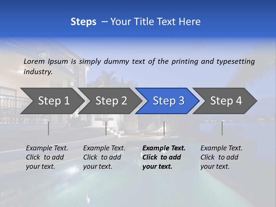 Exterior Estate Built PowerPoint Template