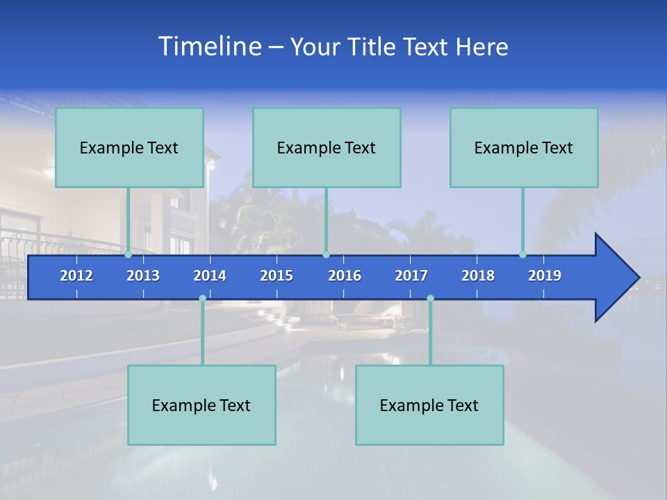 Exterior Estate Built PowerPoint Template