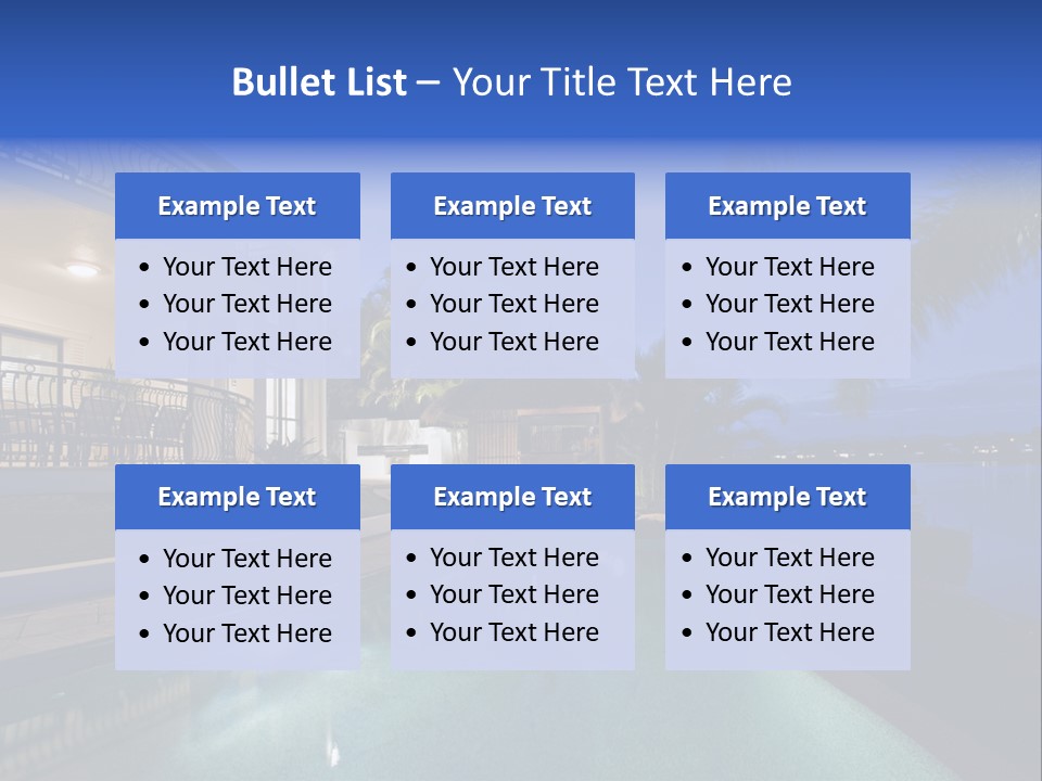 Exterior Estate Built PowerPoint Template