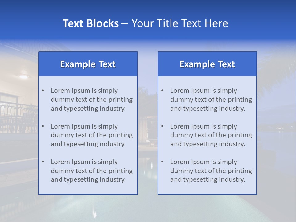 Exterior Estate Built PowerPoint Template