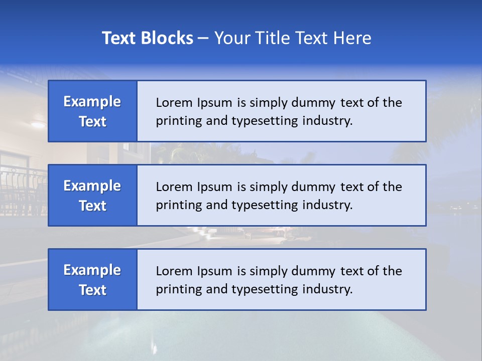 Exterior Estate Built PowerPoint Template