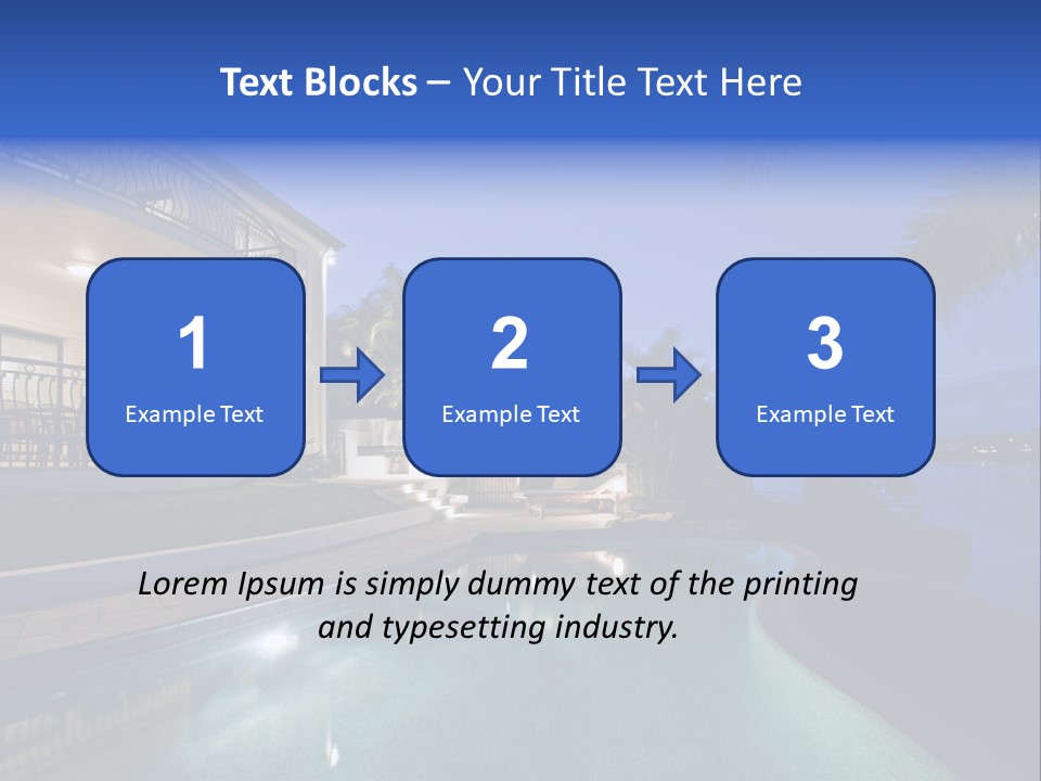 Exterior Estate Built PowerPoint Template