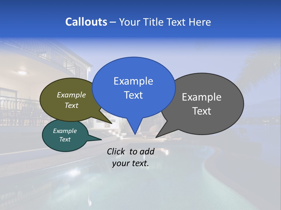 Exterior Estate Built PowerPoint Template