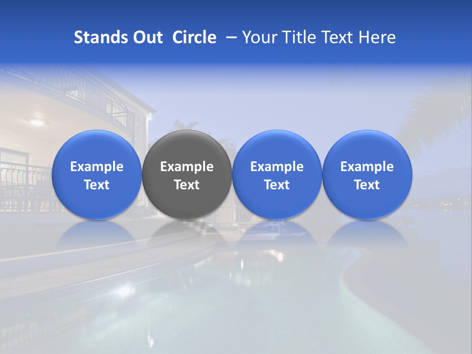 Exterior Estate Built PowerPoint Template