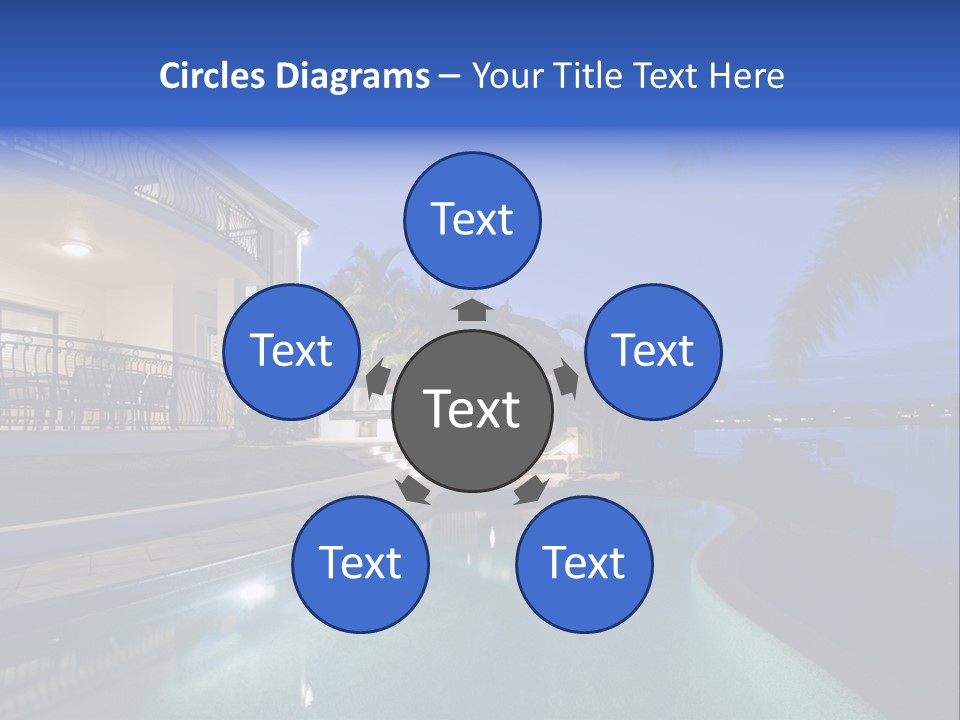 Exterior Estate Built PowerPoint Template