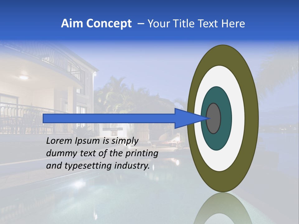 Exterior Estate Built PowerPoint Template