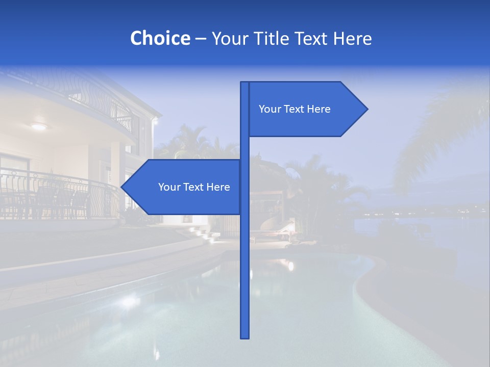 Exterior Estate Built PowerPoint Template