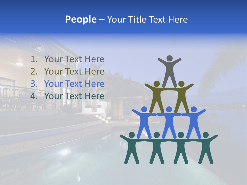 Exterior Estate Built PowerPoint Template