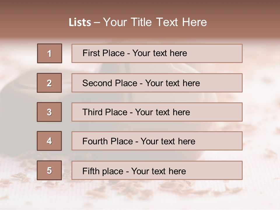 Sweet Brown Food PowerPoint Template