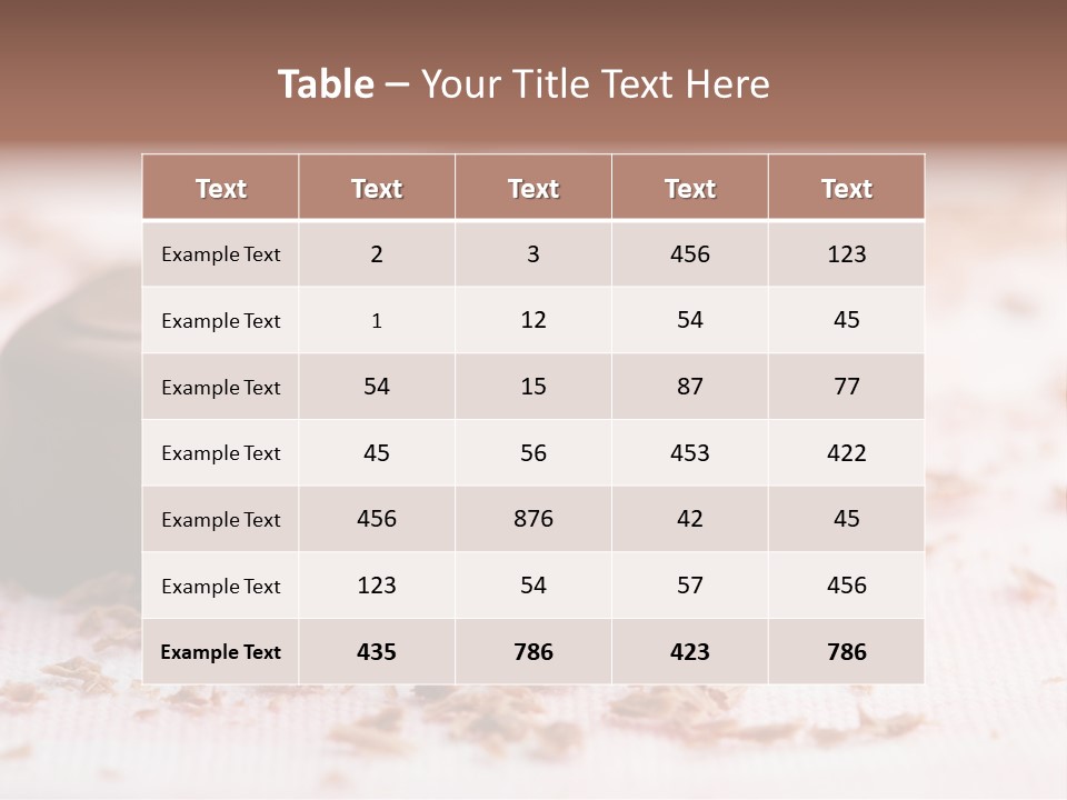 Sweet Brown Food PowerPoint Template