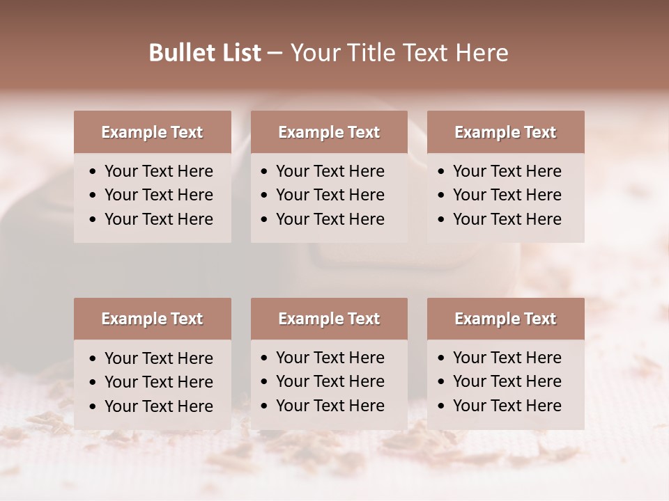 Sweet Brown Food PowerPoint Template