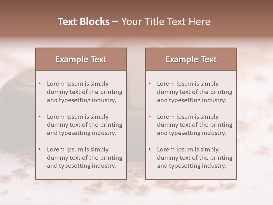 Sweet Brown Food PowerPoint Template