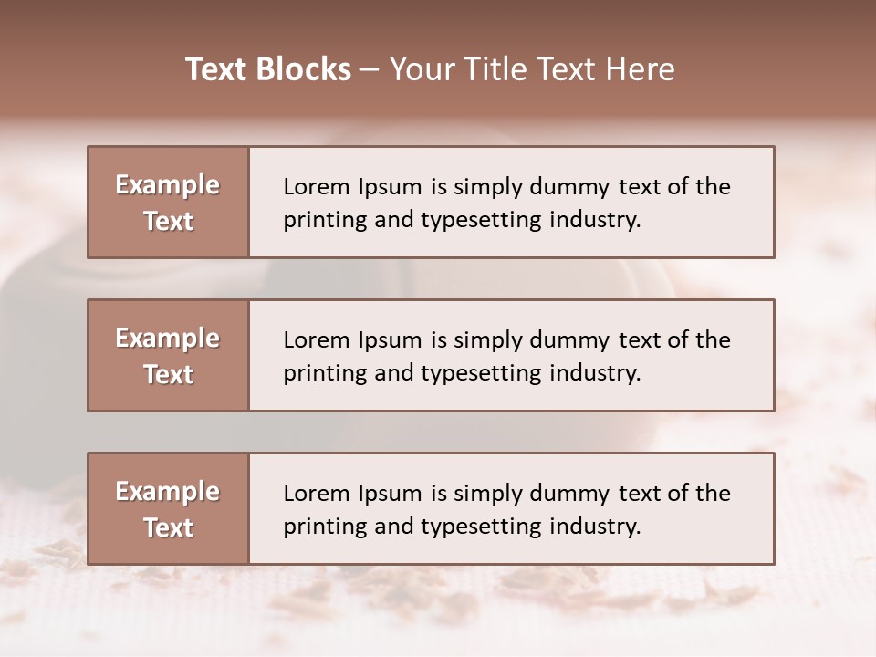 Sweet Brown Food PowerPoint Template