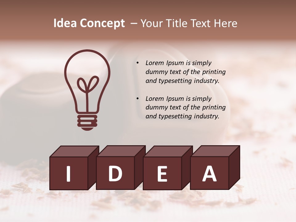 Sweet Brown Food PowerPoint Template