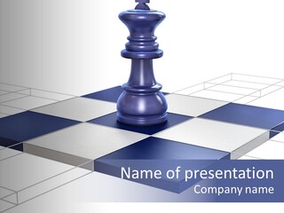 Chessboard Contest Field PowerPoint Template