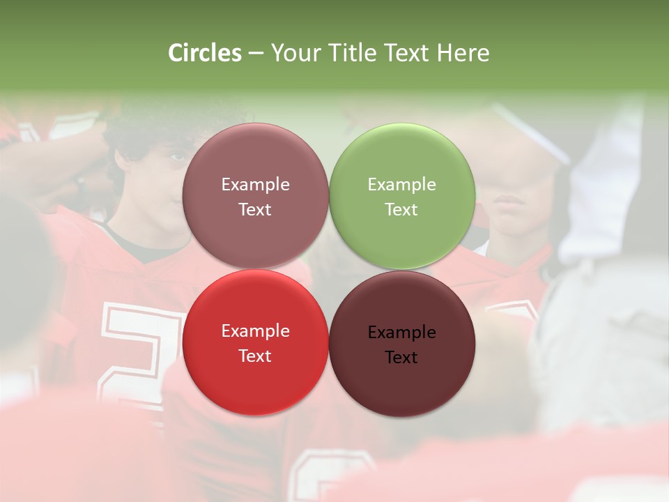 Five Football Childhood PowerPoint Template