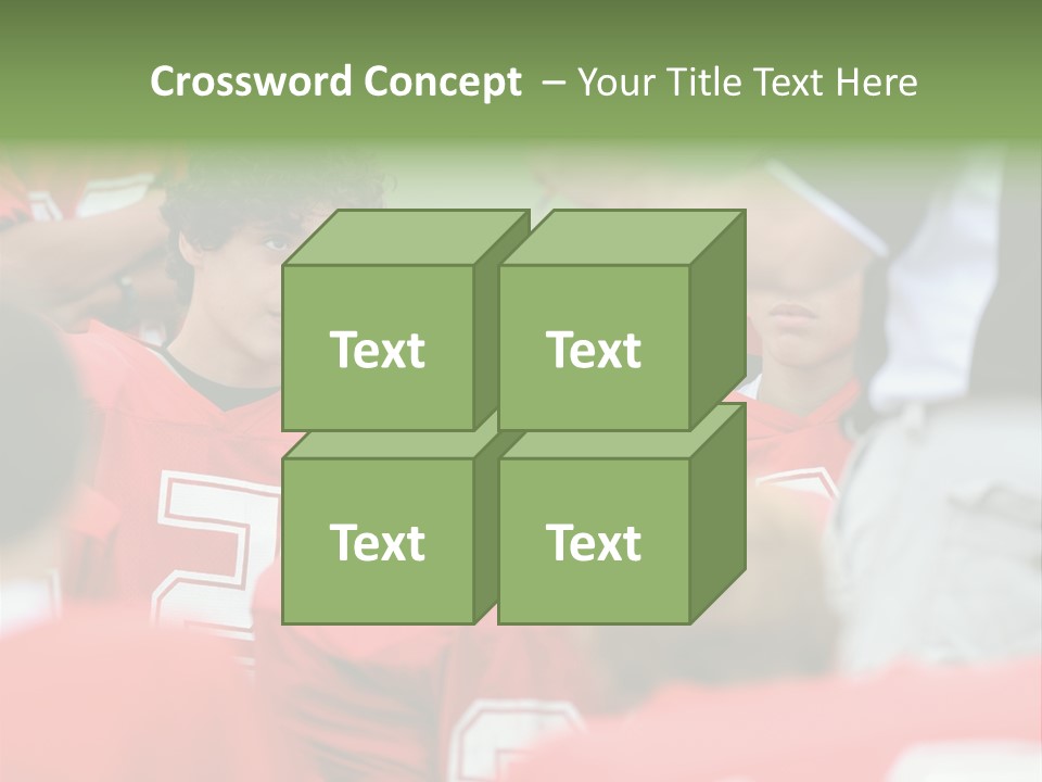 Five Football Childhood PowerPoint Template