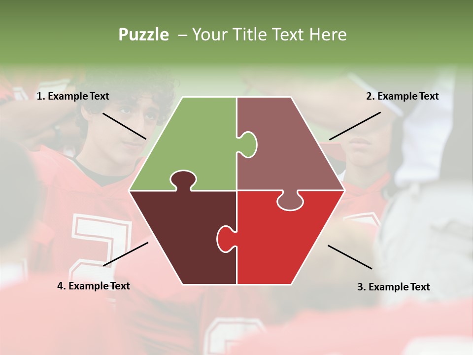 Five Football Childhood PowerPoint Template