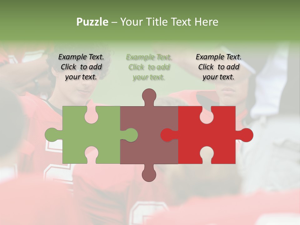 Five Football Childhood PowerPoint Template