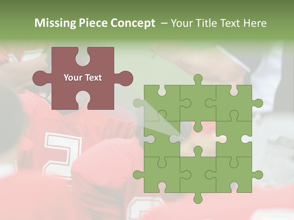 Five Football Childhood PowerPoint Template