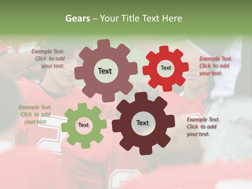 Five Football Childhood PowerPoint Template