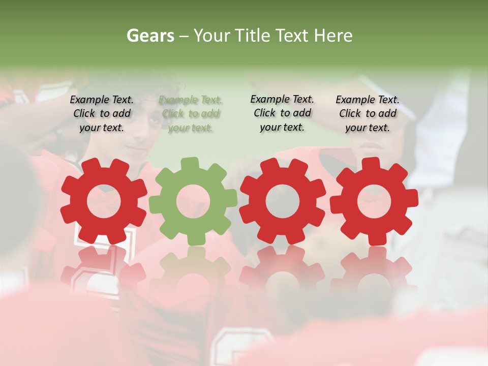 Five Football Childhood PowerPoint Template