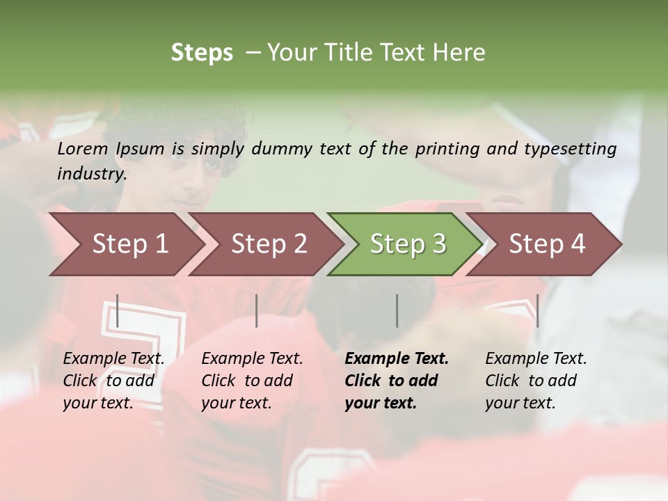 Five Football Childhood PowerPoint Template