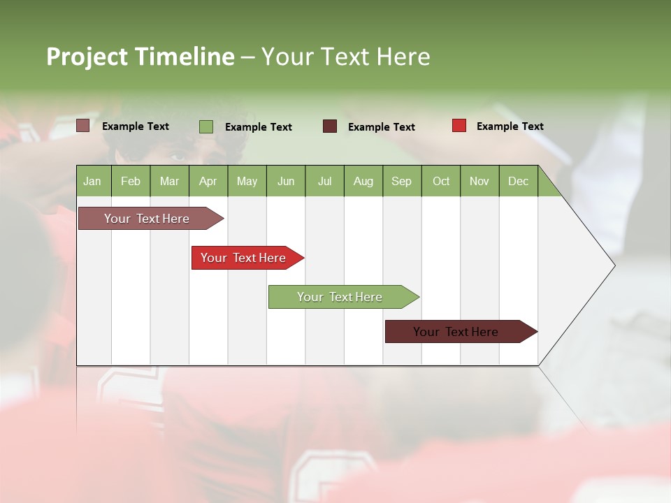 Five Football Childhood PowerPoint Template