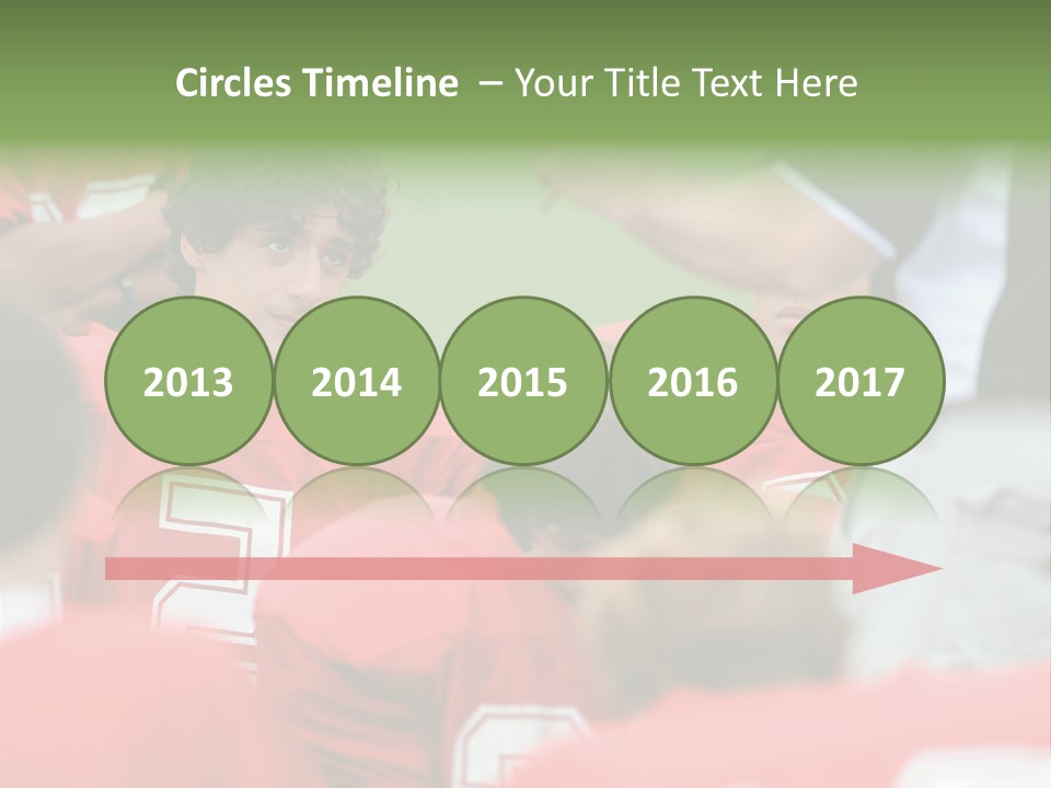 Five Football Childhood PowerPoint Template