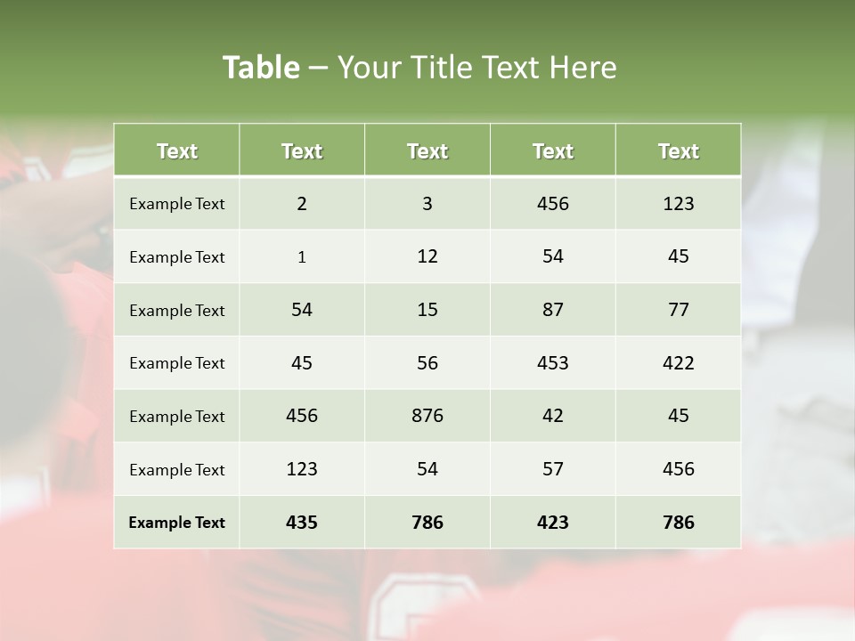 Five Football Childhood PowerPoint Template
