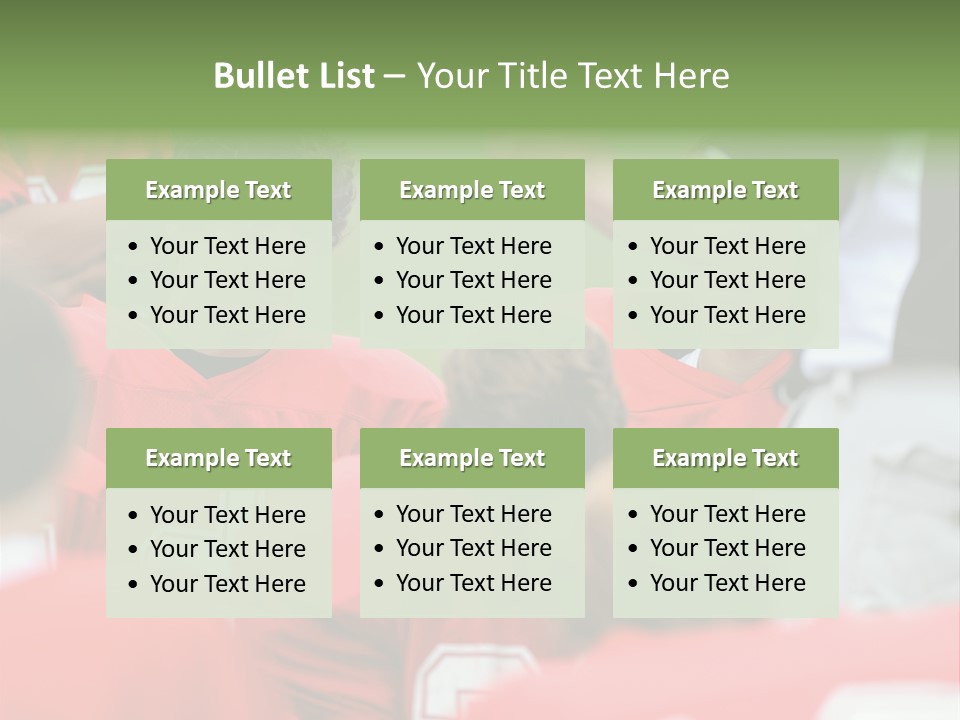 Five Football Childhood PowerPoint Template