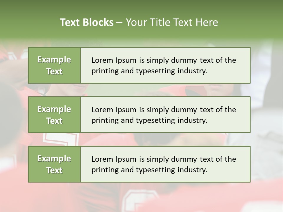 Five Football Childhood PowerPoint Template
