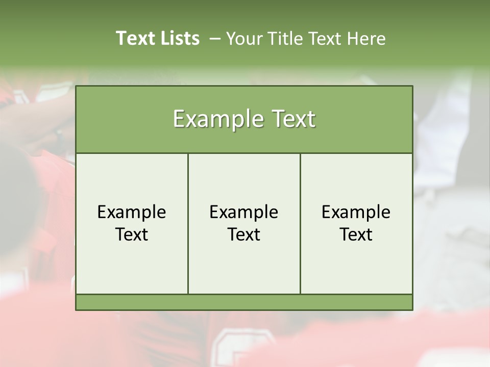 Five Football Childhood PowerPoint Template