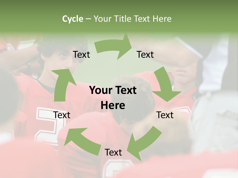 Five Football Childhood PowerPoint Template