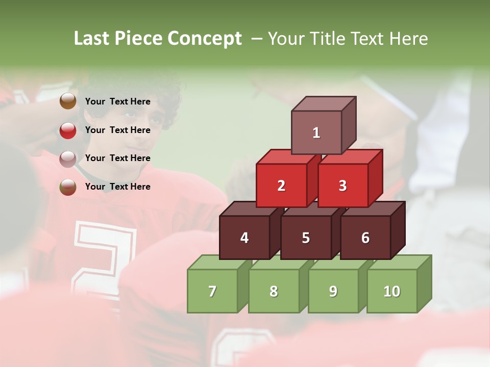 Five Football Childhood PowerPoint Template